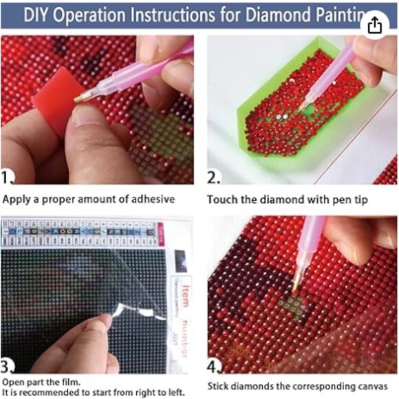 Christmas Diamond Painting Kits for Adult Winter Christmas Tree Snowman 5D - Picture 4 of 6